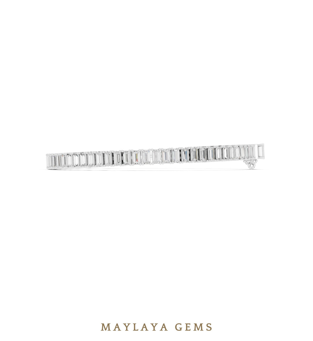 Maylaya Gems men's diamond bracelet — White Gold