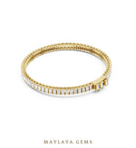 Load image into Gallery viewer, Maylaya Gems men's diamond bracelet — Yellow Gold
