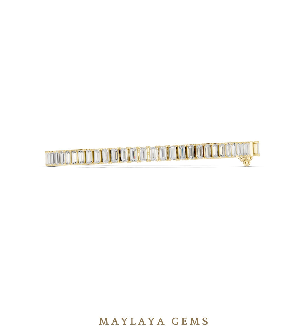 Maylaya Gems men's diamond bracelet — Yellow Gold