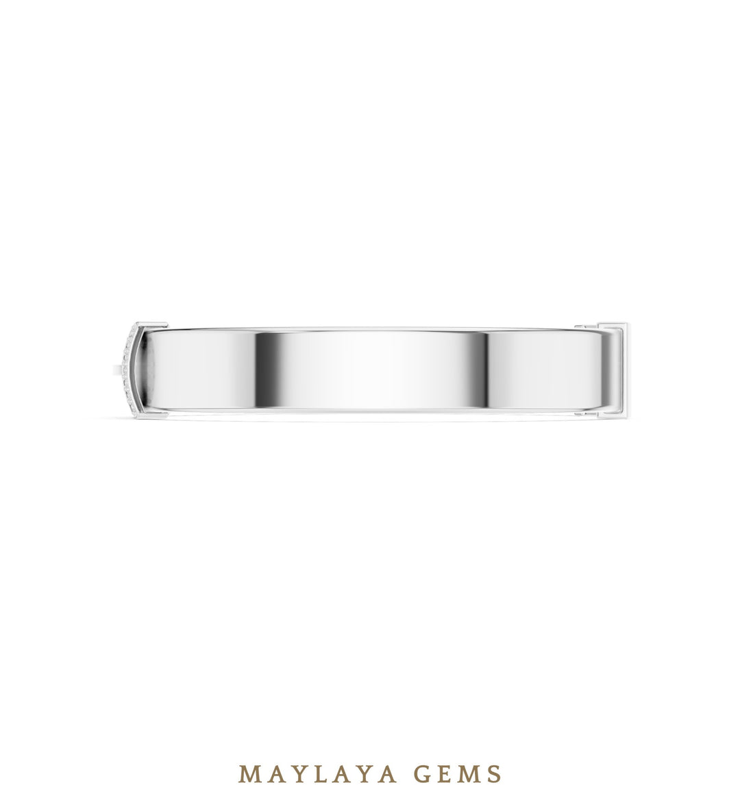Maylaya Gems men's diamond bracelet — White Gold