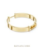 Load image into Gallery viewer, Maylaya Gems men's diamond bracelet — Yellow Gold
