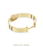 Load image into Gallery viewer, Maylaya Gems men's diamond bracelet — Yellow Gold
