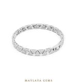 Load image into Gallery viewer, Maylaya Gems men's diamond bracelet — White Gold
