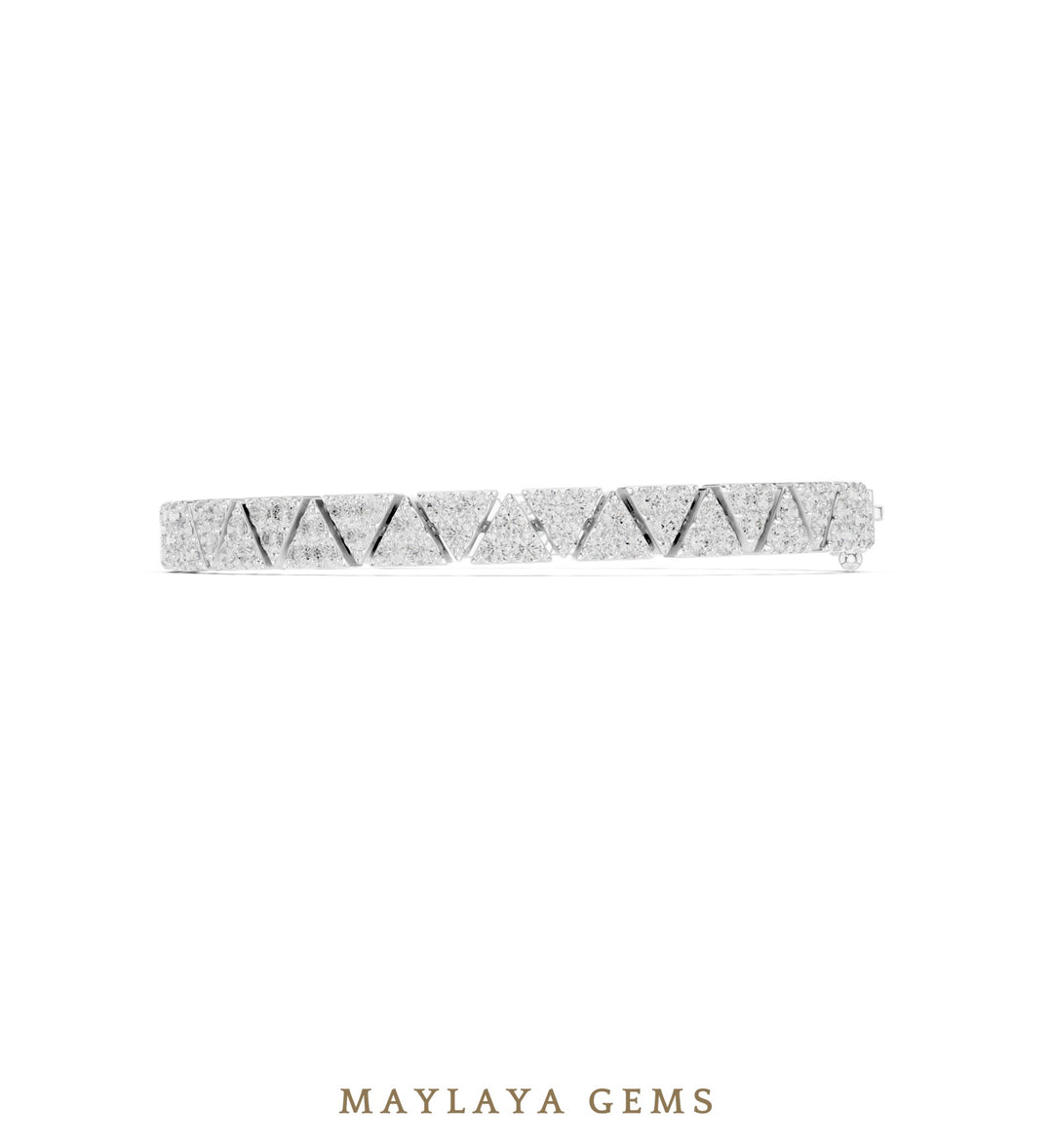 Maylaya Gems men's diamond bracelet — White Gold
