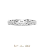 Load image into Gallery viewer, Maylaya Gems men's diamond bracelet — White Gold
