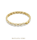 Load image into Gallery viewer, Maylaya Gems men's diamond bracelet — Yellow Gold
