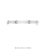 Load image into Gallery viewer, Maylaya Gems men's diamond bracelet — White Gold
