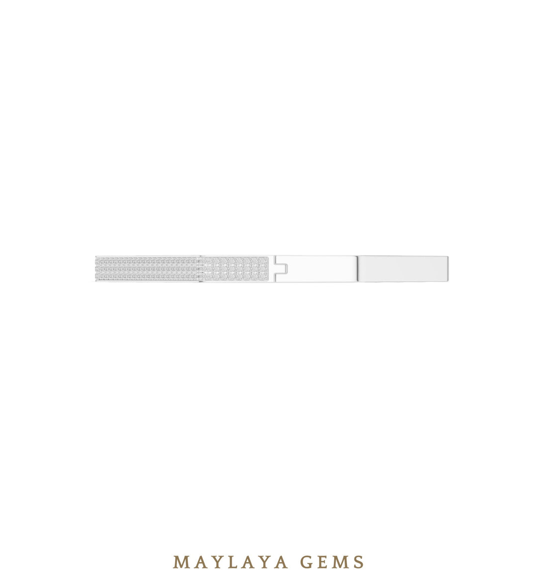 Maylaya Gems men's diamond bracelet — White Gold