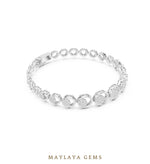 Load image into Gallery viewer, Maylaya Gems lab-grown diamond bracelet in white gold
