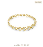 Load image into Gallery viewer, Maylaya Gems lab-grown diamond bracelet in yellow gold
