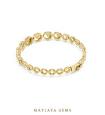 Load image into Gallery viewer, Maylaya Gems lab-grown diamond bracelet in yellow gold
