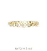 Load image into Gallery viewer, Maylaya Gems lab-grown diamond bracelet in yellow gold
