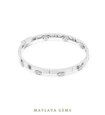 Load image into Gallery viewer, Maylaya Gems lab-grown diamond bracelet in white gold
