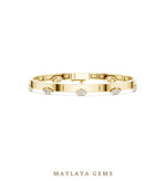 Load image into Gallery viewer, Maylaya Gems lab-grown diamond bracelet in yellow gold
