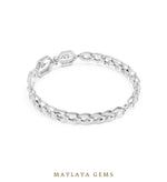Load image into Gallery viewer, Maylaya Gems lab-grown diamond bracelet in white gold

