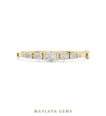Load image into Gallery viewer, Maylaya Gems lab-grown diamond bracelet in yellow gold
