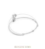 Load image into Gallery viewer, Maylaya Gems lab-grown diamond bracelet in white gold
