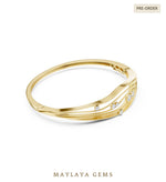 Load image into Gallery viewer, Maylaya Gems lab-grown diamond bracelet in yellow gold
