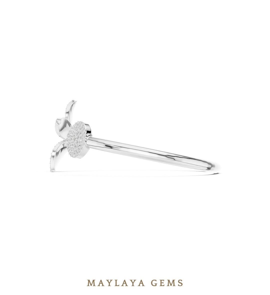Maylaya Gems lab-grown diamond bracelet in white gold