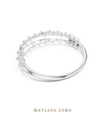 Load image into Gallery viewer, Maylaya Gems lab-grown diamond bracelet in white gold
