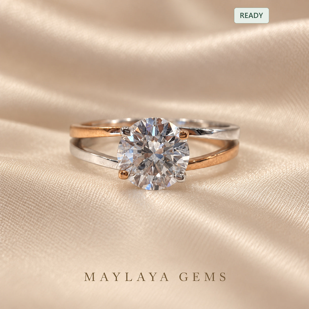 Women's round-diamond ring Stk103 for MG-CR-32