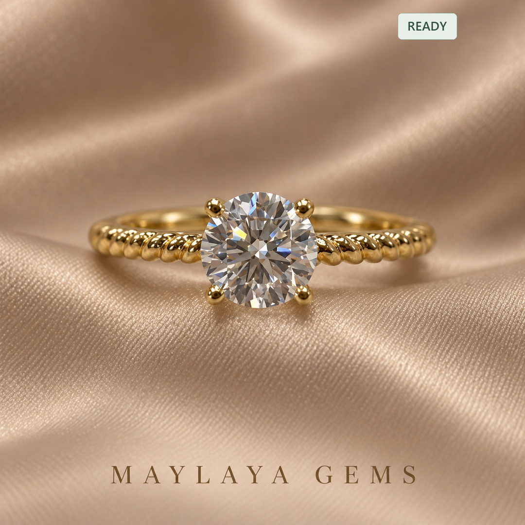 Women's round-diamond ring Stk108 for MG-CR-24