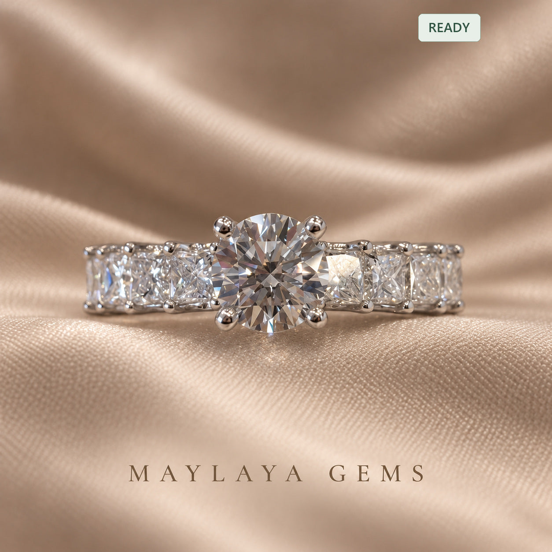 Women's round-diamond ring Stk122 for MG-CR-22