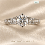 Load image into Gallery viewer, Women's round-diamond ring Stk57 for MG-CR-34
