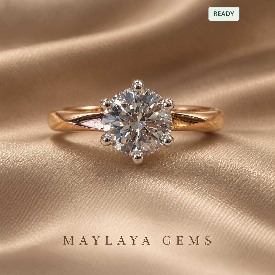 Women's round-diamond ring Stk66 for MG-CR-28