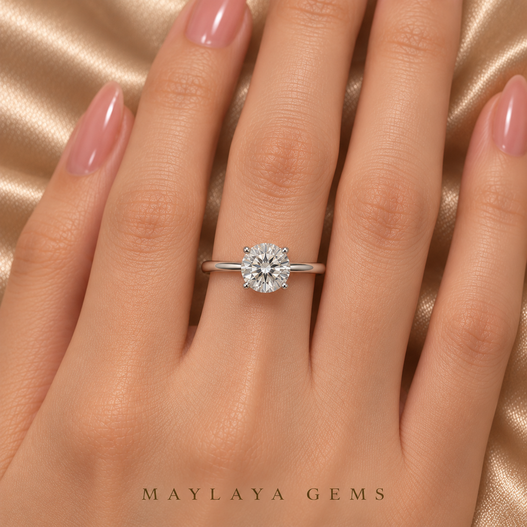 Maylaya Gems STK86 — overhead view on model hand
