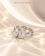 Load image into Gallery viewer, Maylaya Gems Stk124 — White Background Duo, glossy cream resting view
