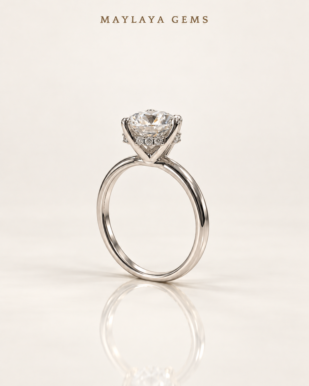 Maylaya Gems Stk86 — White Background Duo, soft white standing view