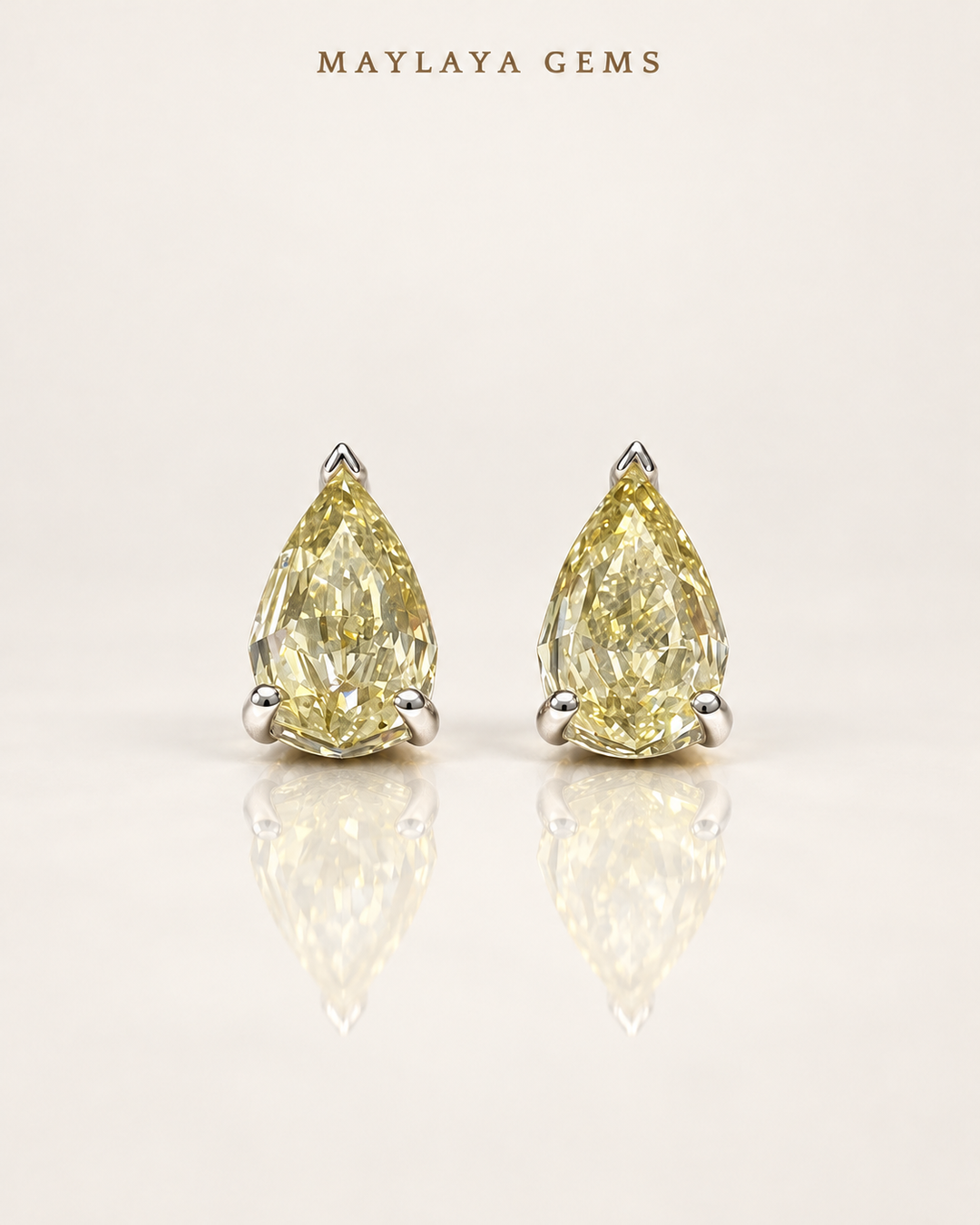 Maylaya Gems Stk id-129 — White Background Duo, soft white standing view