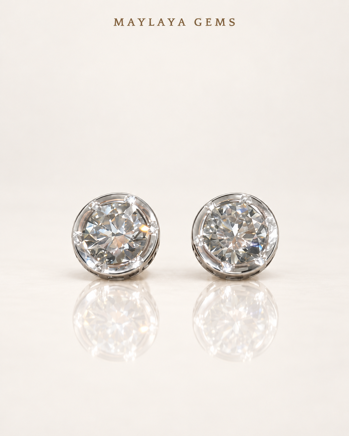 Maylaya gems stk id 133 — white background duo, soft white standing view