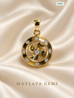 Load image into Gallery viewer, 9K Gold Windmill Diamond Pendant — B003 / 341184 — view 1
