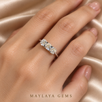 Load image into Gallery viewer, Maylaya Gems 00012/B035 diamond ring worn on a model's hand
