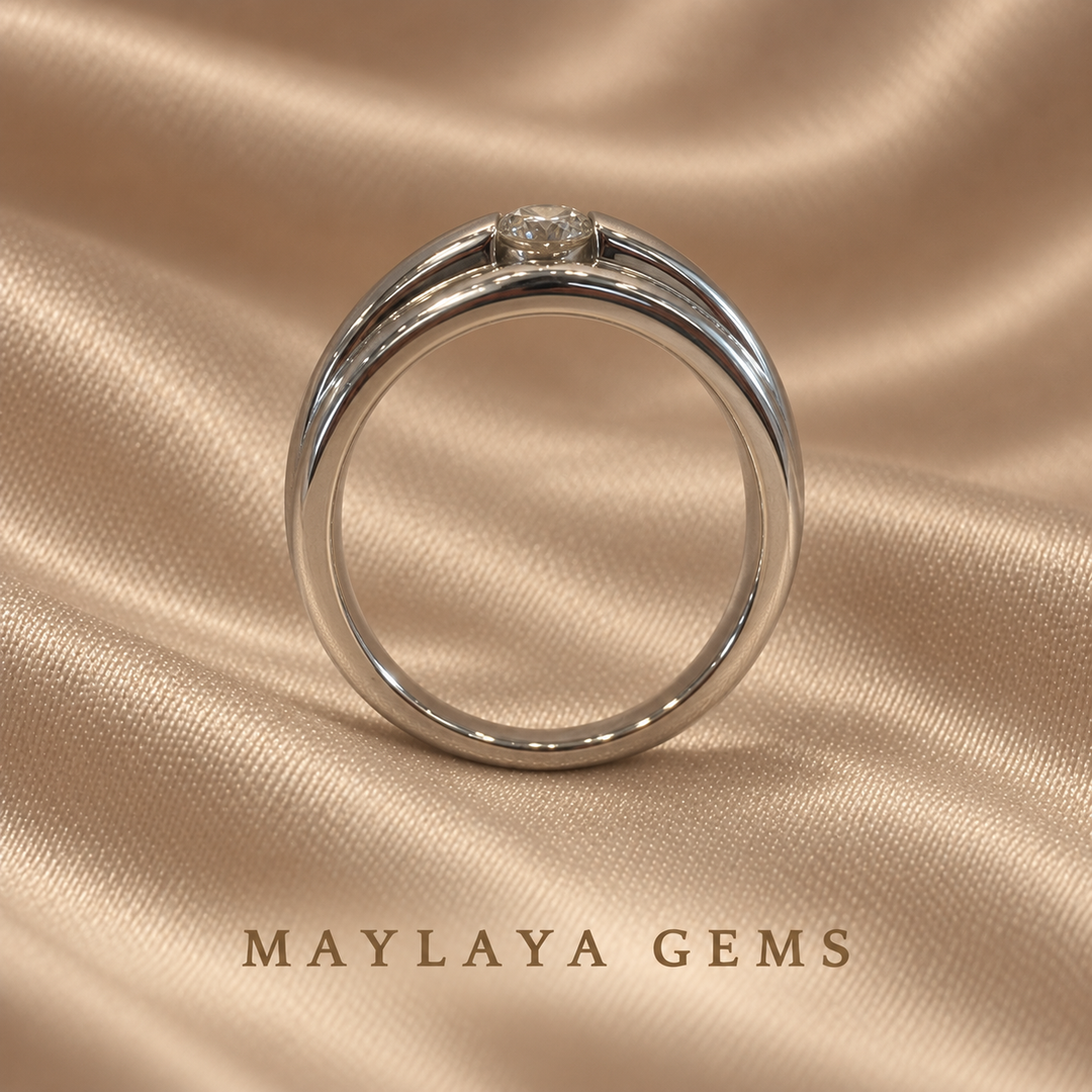 9K Gold 0.3 ct Diamond Ring — F002