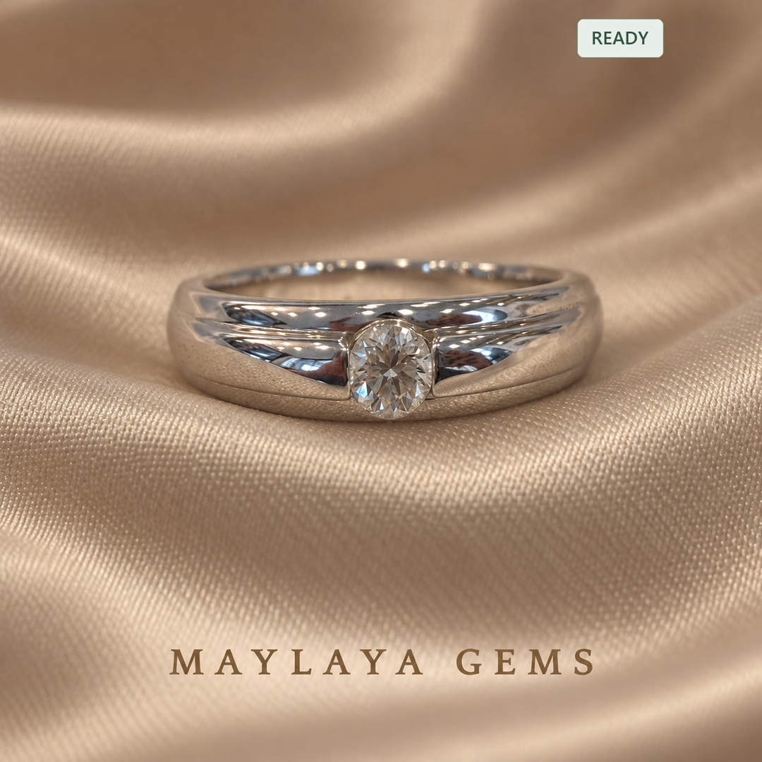 9K Gold 0.3 ct Diamond Ring — F002