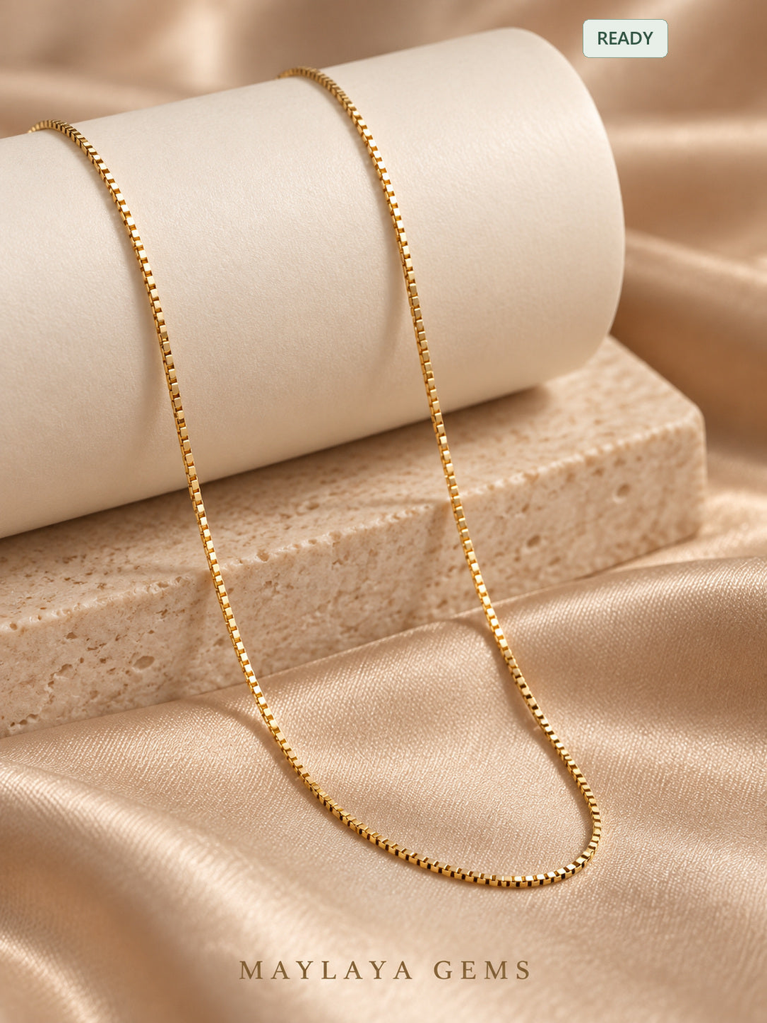 18K Gold Chain — JF014 — view 1