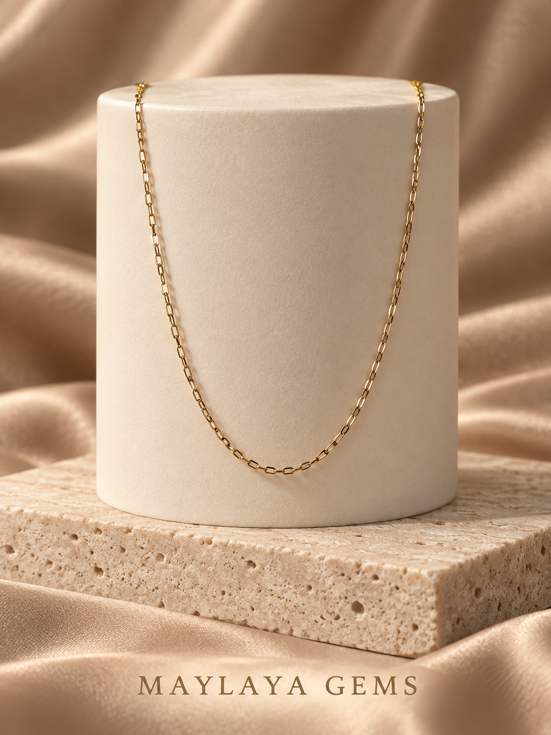 18K Gold Chain — JF016 — view 2