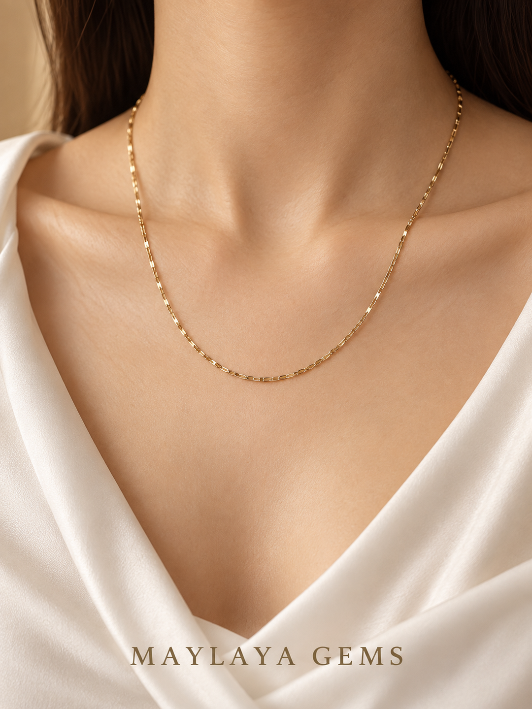 18K Gold Chain — JF016 — view 3