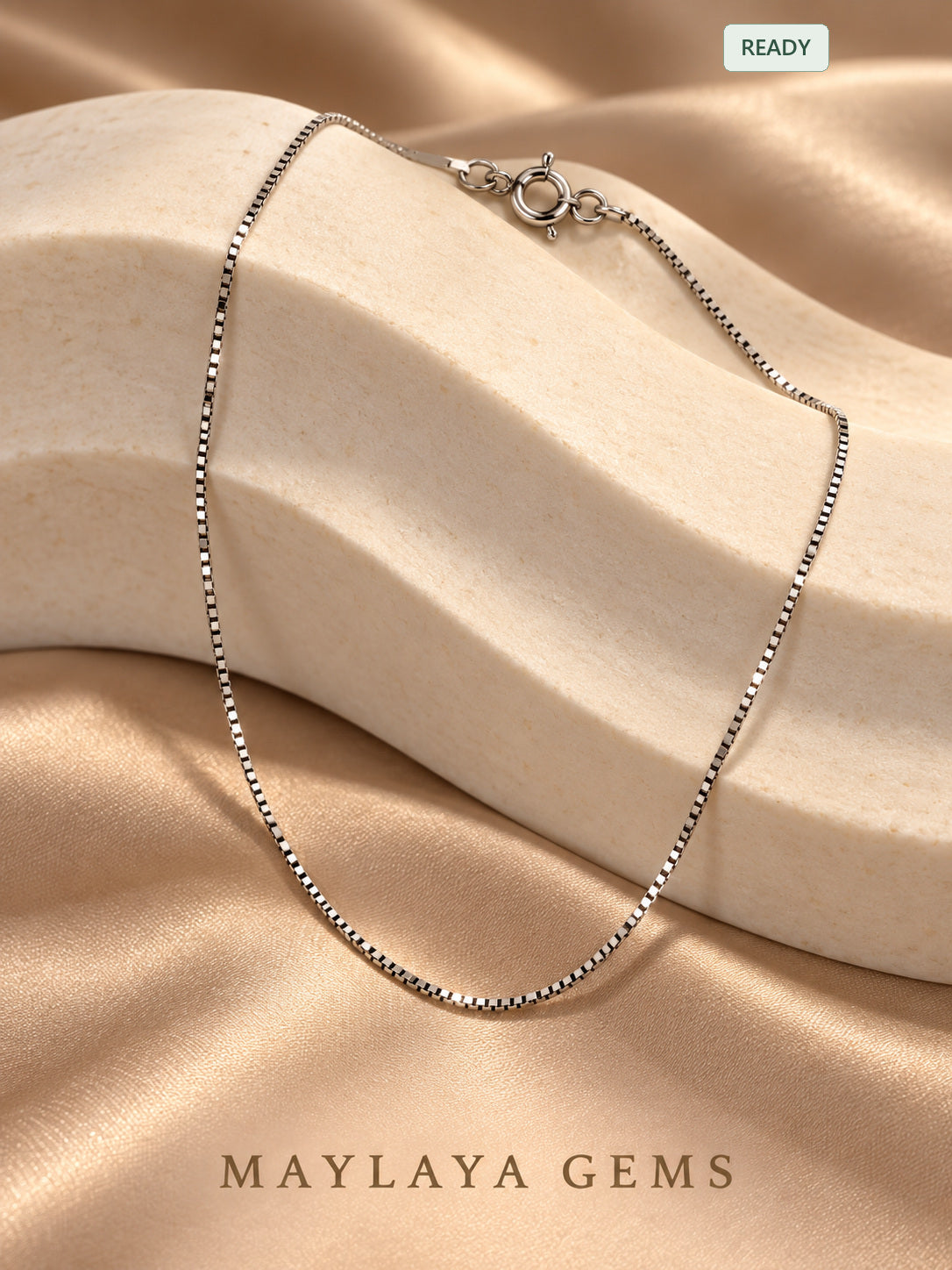 18k gold chain — jf018 — view 1