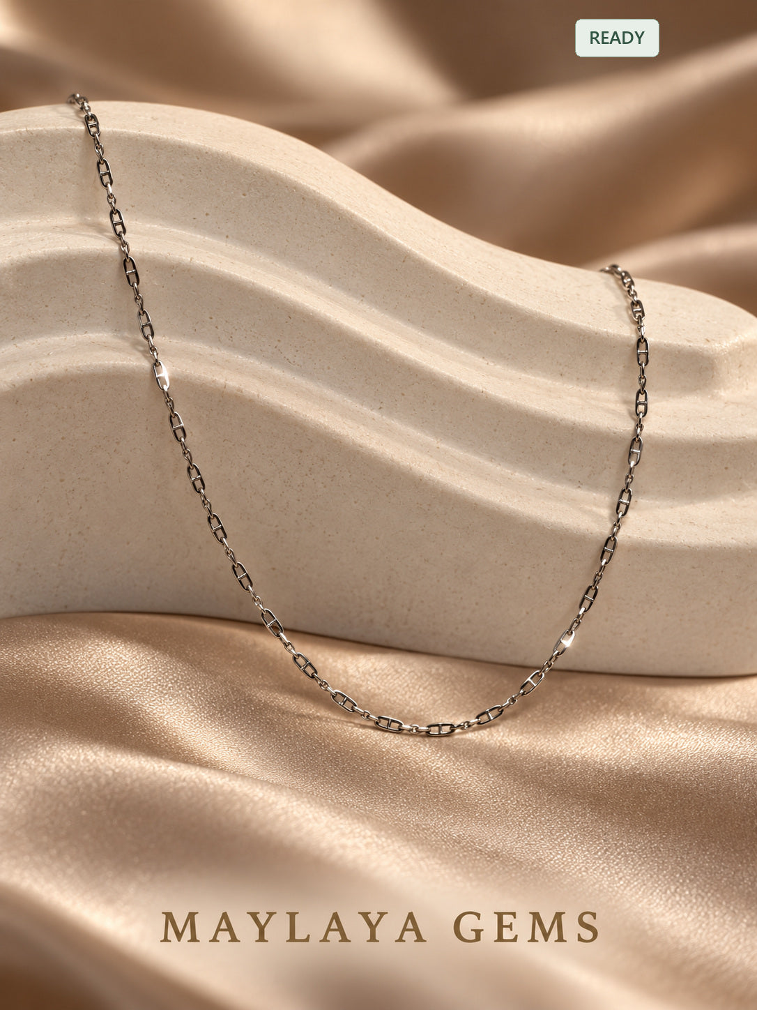 18k gold chain — jf019 — view 1