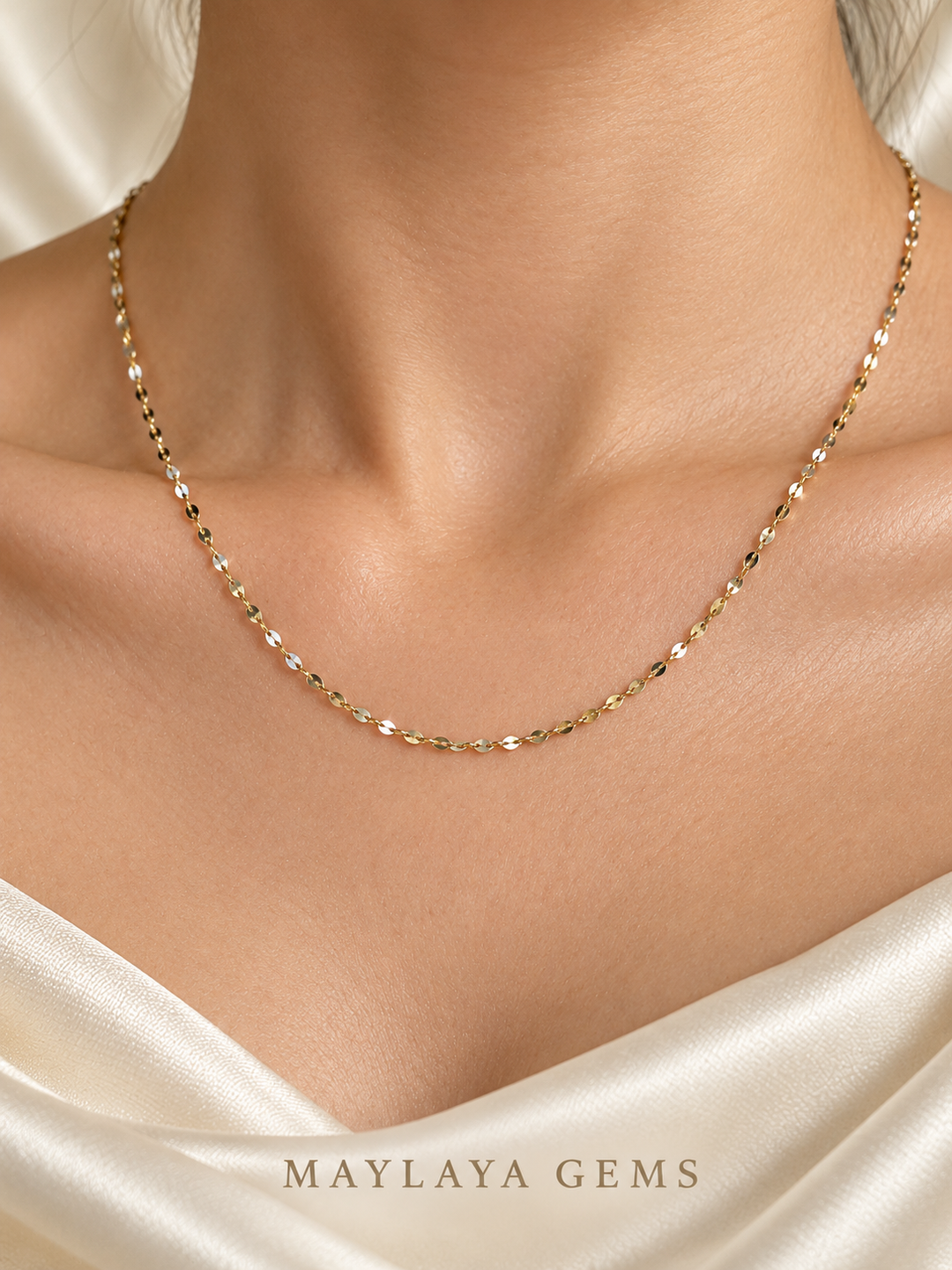 18K Gold Chain — JF021 — view 3