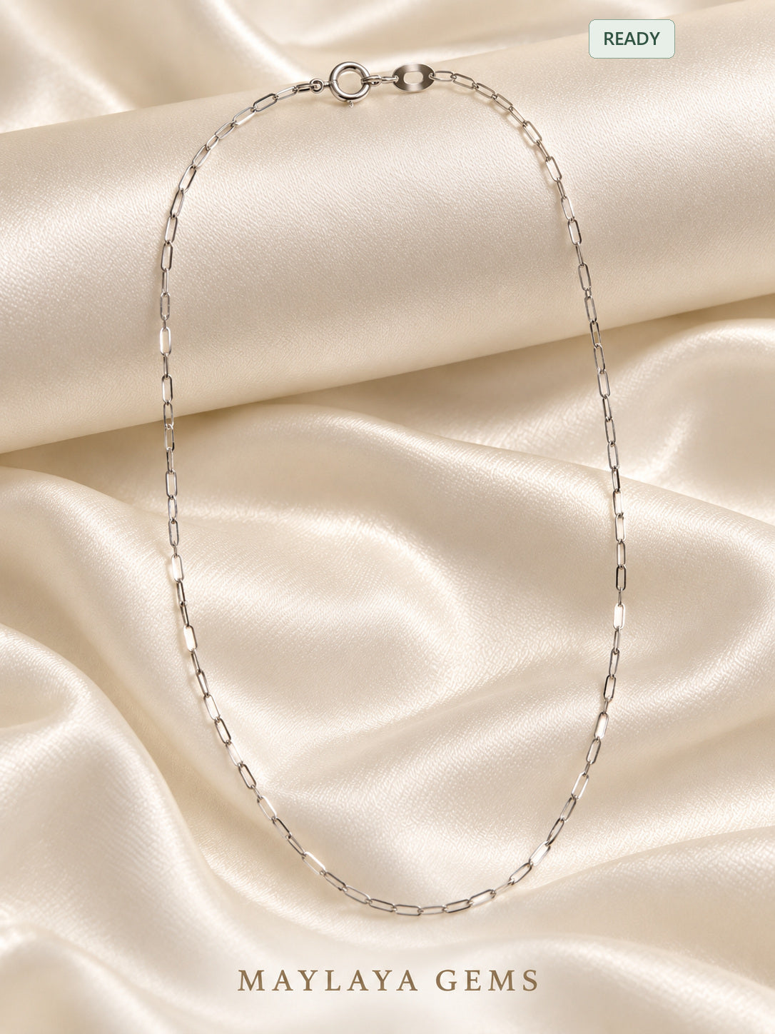 18k gold chain — jf022 — view 1