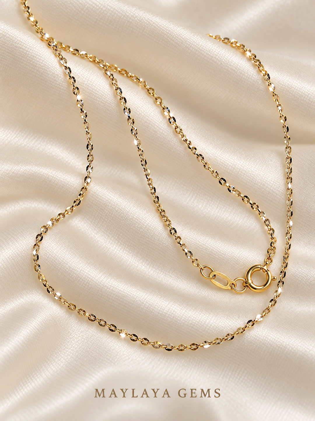 18K Gold Chain — JF025 — view 2