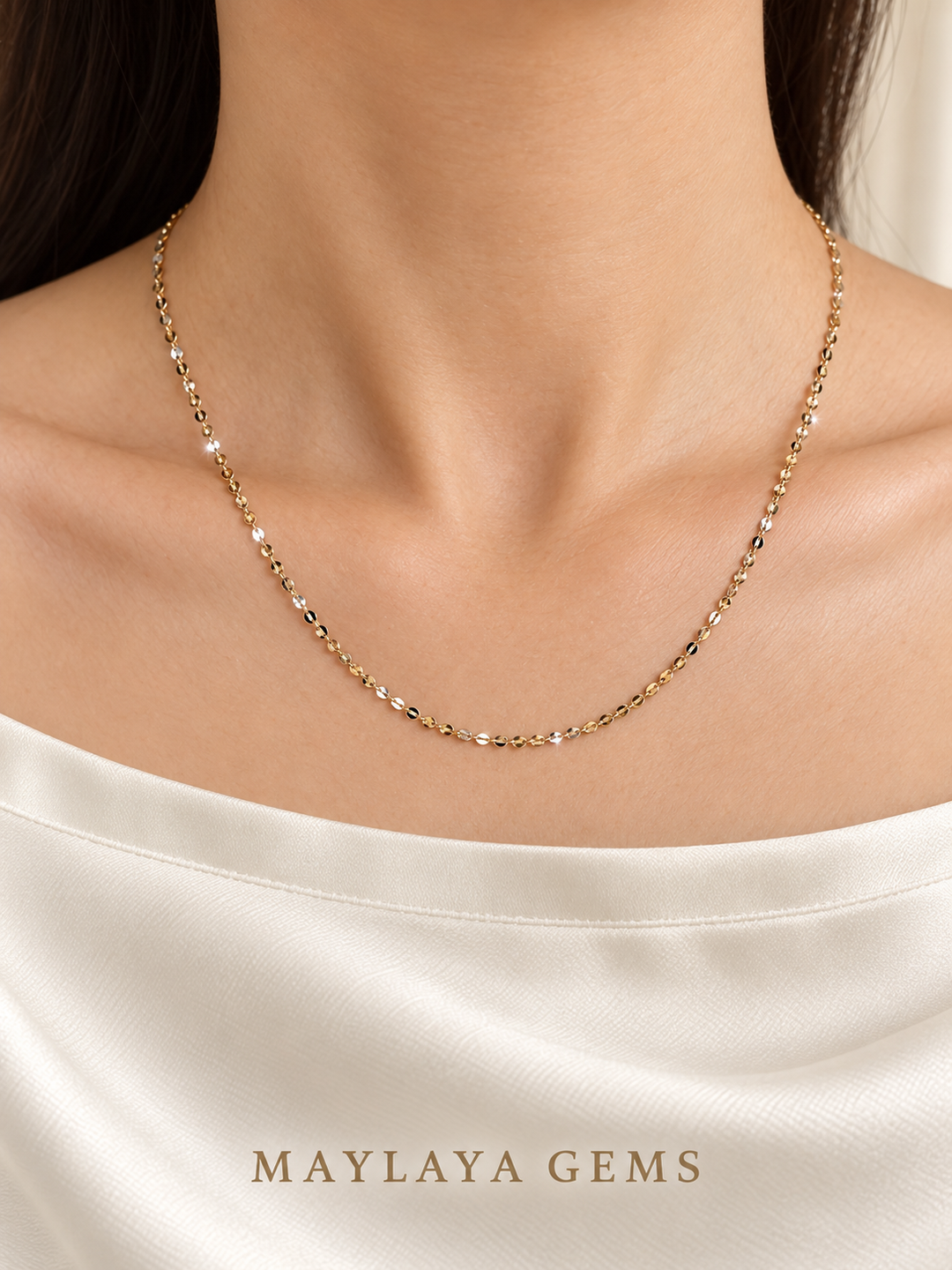 18K Gold Chain — JF025 — view 3