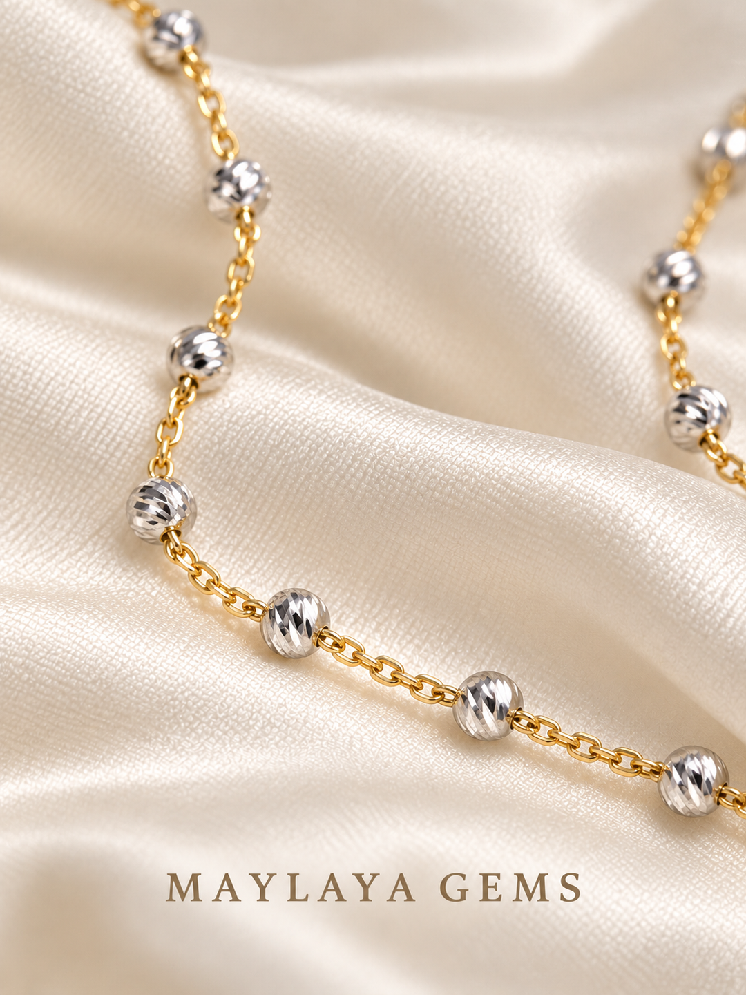 18K Gold Chain — JF026 — view 2