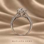 Load image into Gallery viewer, 9K Gold 3.02 ct Round Diamond Ring — M083B
