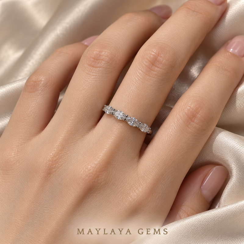 Maylaya Gems MGZ3 ring worn on a model's hand — realistic angle and fit